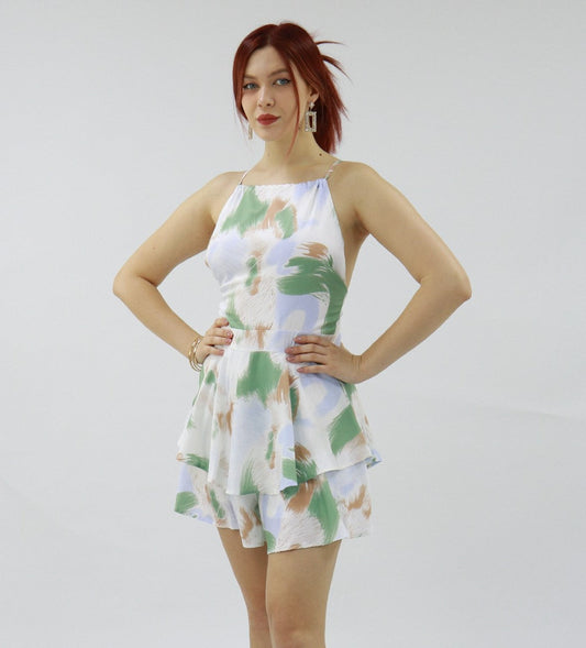Rory Playsuit In Fern