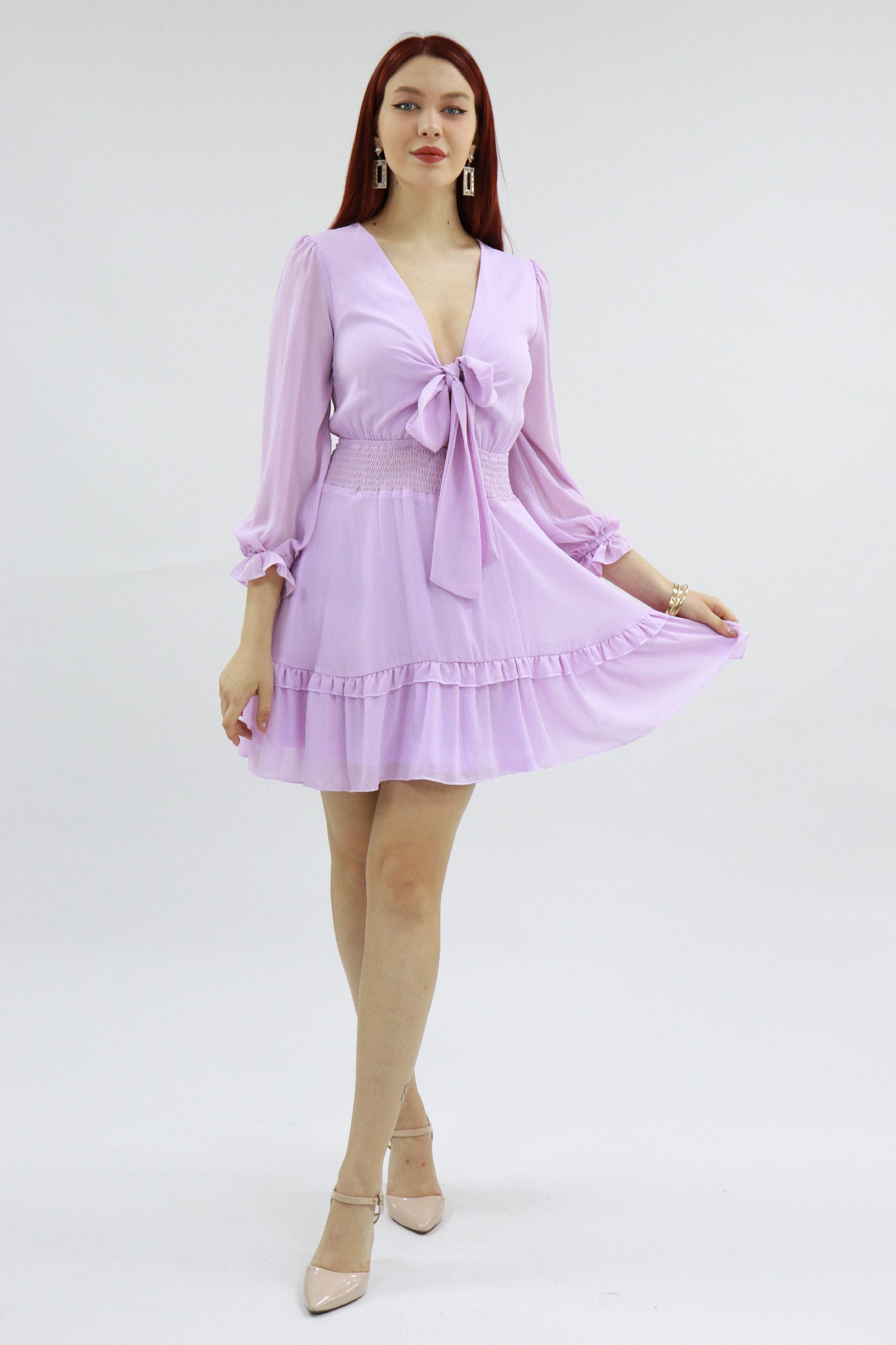 Talena Dresses In Mauve