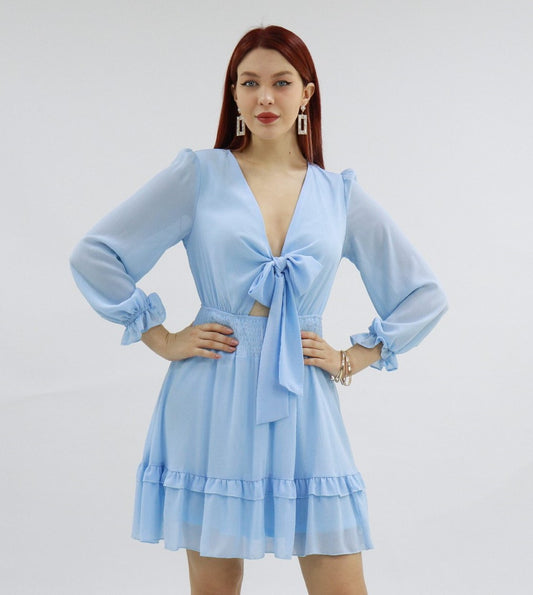 Talena Dresses In Baby Blue