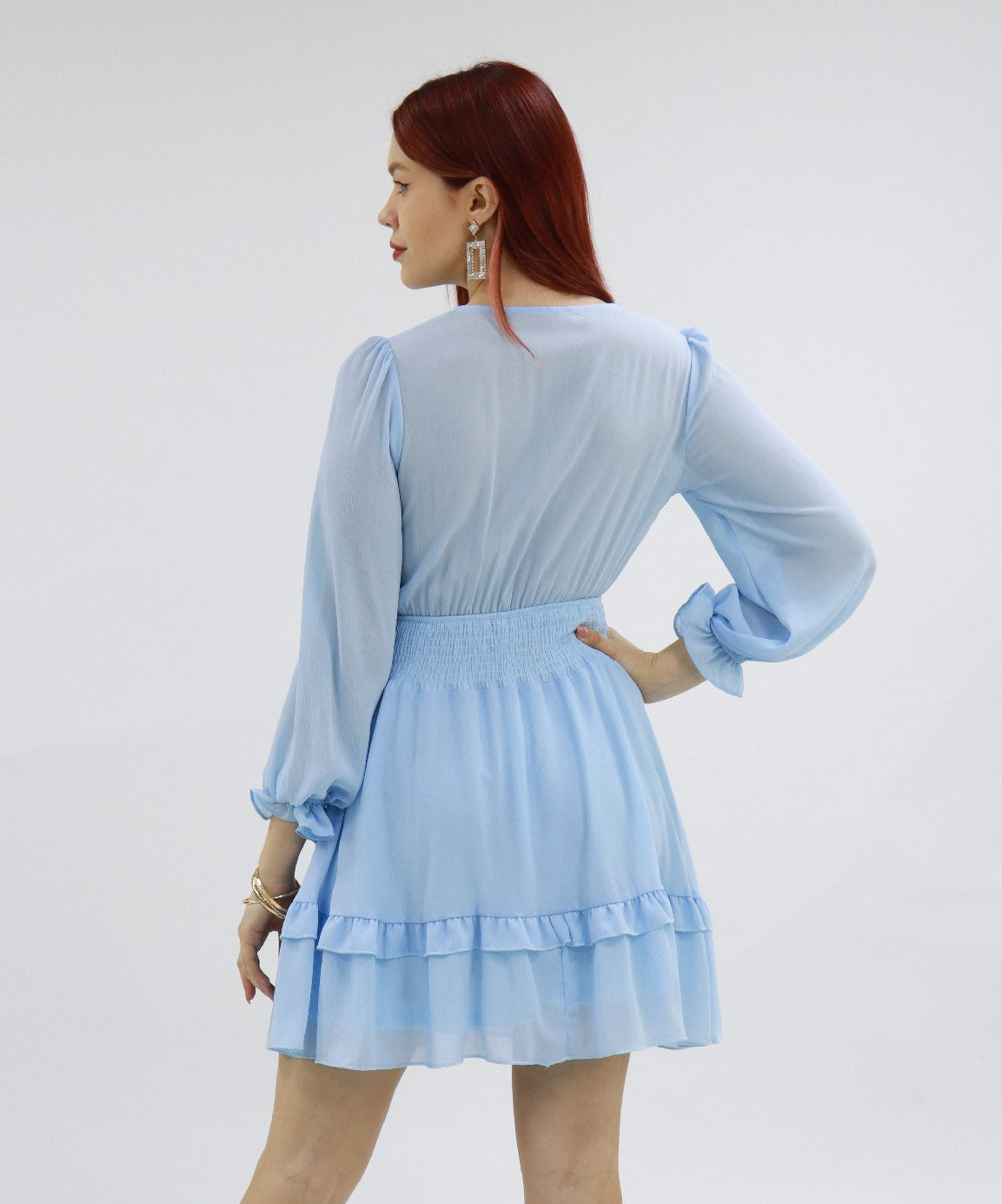 Talena Dresses In Baby Blue