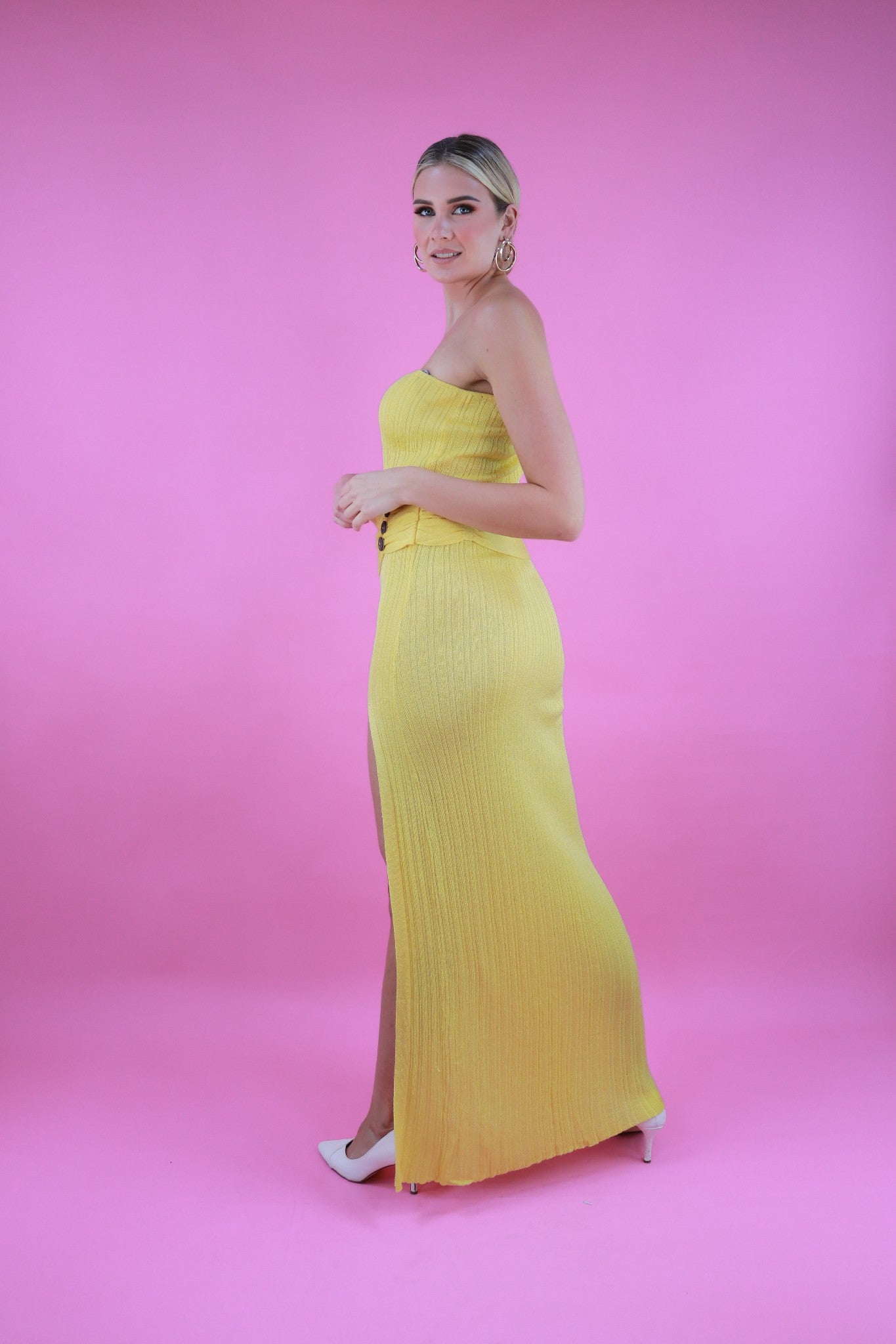 Kiana Dress In Yellow