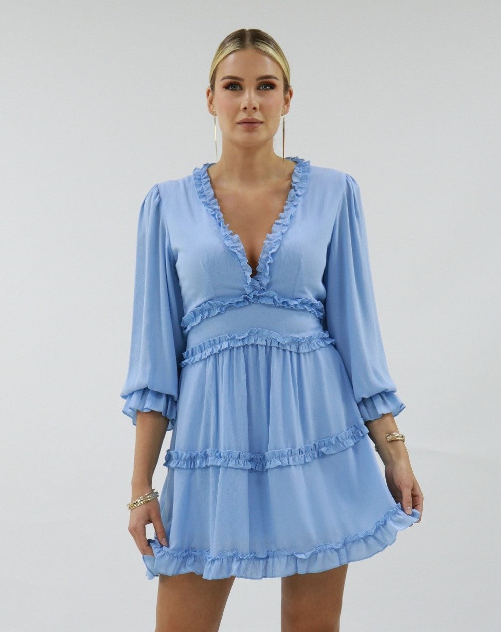 Valletta Dress In Ice Blue