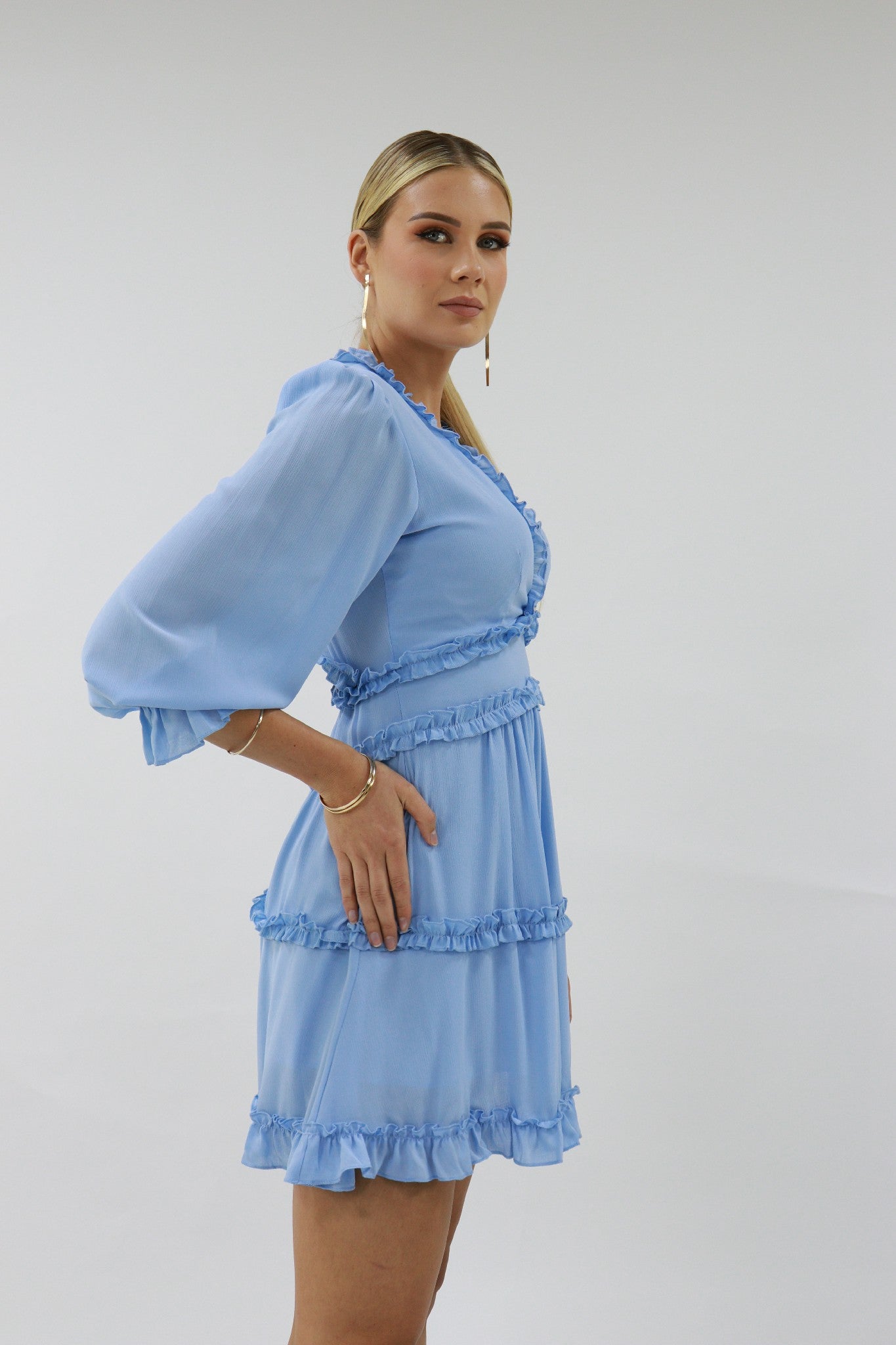 Valletta Dress In Ice Blue